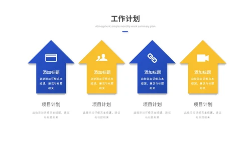 蓝色简约商务工作总结工作汇报述职报告ppt模板