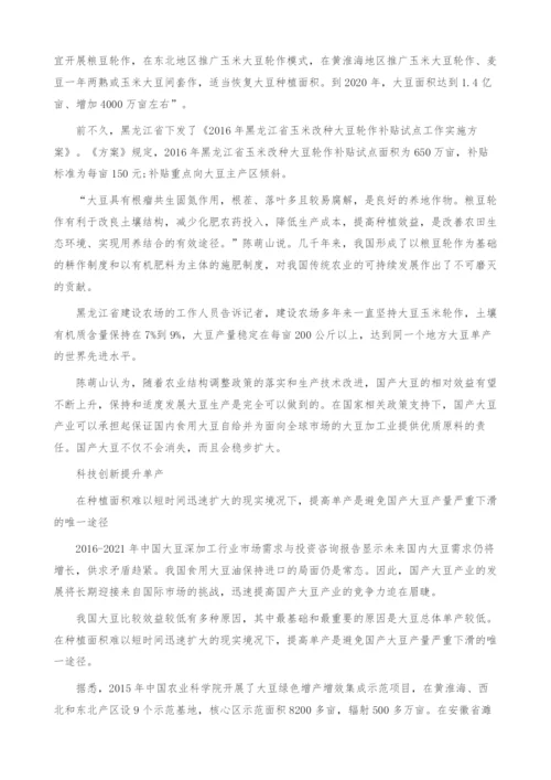 我国大豆行业现状分析及未来发展展望-产业报告.docx