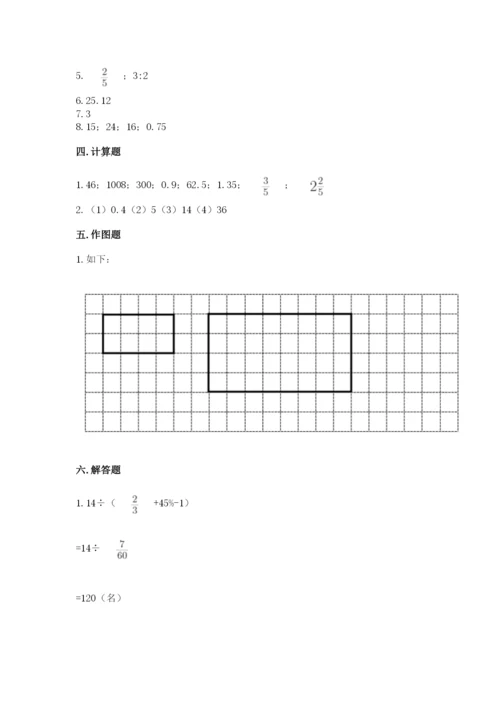 冀教版小学六年级下册数学期末综合素养测试卷及参考答案【基础题】.docx