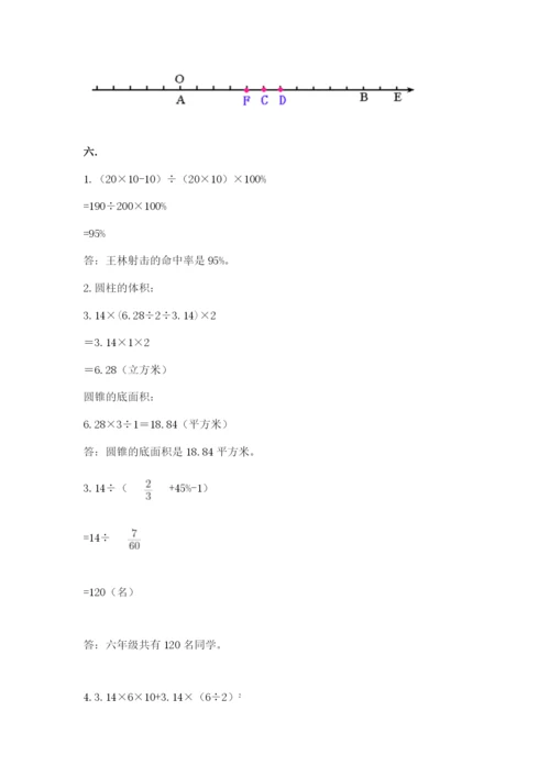 苏教版六年级数学小升初试卷【黄金题型】.docx