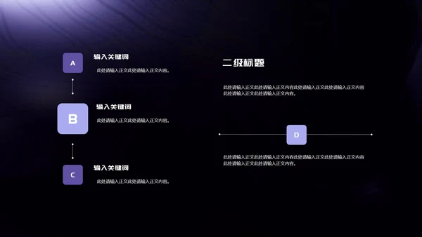 紫色微立体职场项目产品发布会PPT模板