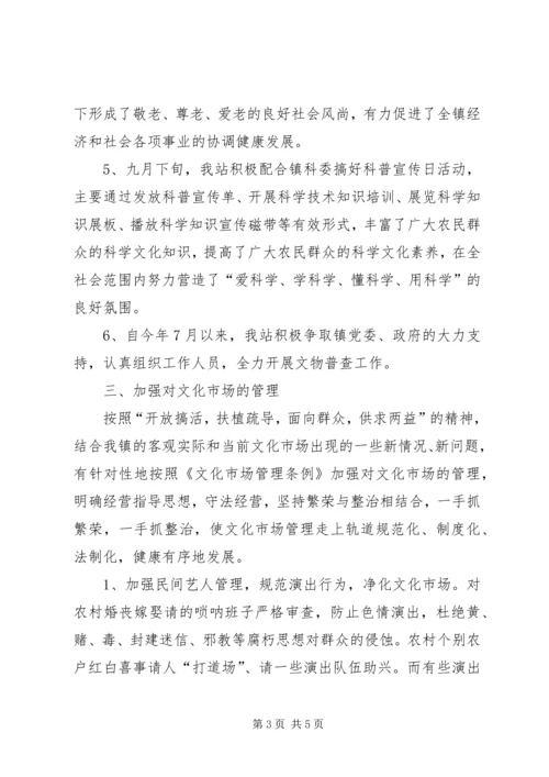 乡镇文化站工作总结_1.docx