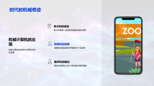 计算机科学发展历程PPT模板