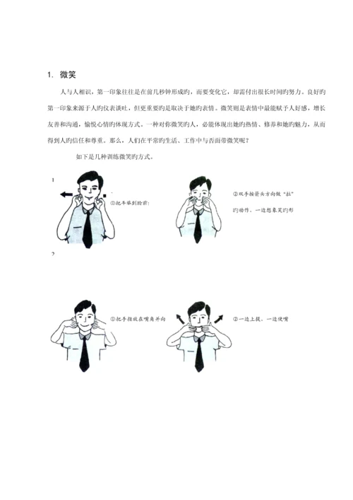 丰田公司员工礼仪基础规范标准手册.docx