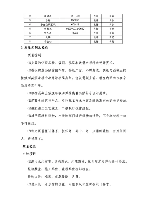 隧道水沟电缆槽施工作业指导书