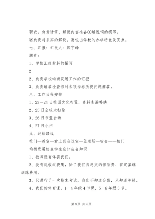 孝子村完小迎国检汇报材料.docx