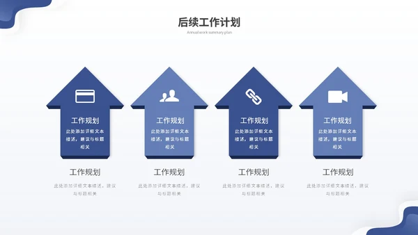 蓝色简约渐变流体年终工作总结工作报告年终总结工作计划ppt模板