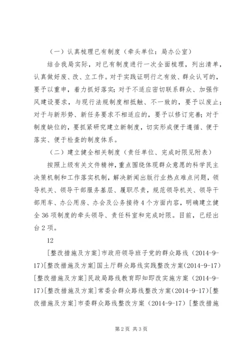 广电局群众路线实践活动制度建设计划.docx
