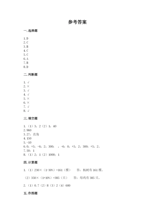 北京版六年级下册数学期末测试卷带答案（预热题）.docx