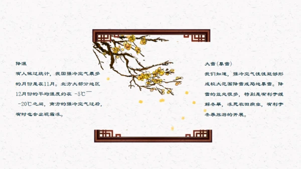大雪中国风通用PPT模板