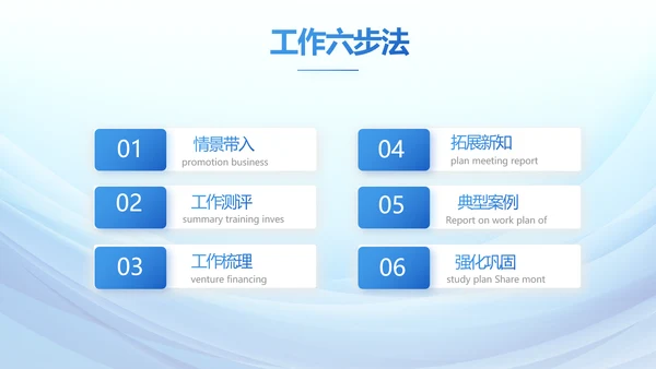 蓝色大气年年终总结商务动态PPT