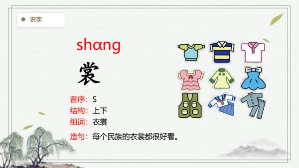 【2024秋季学期】语文三上2.花的学校   生字识记  课件