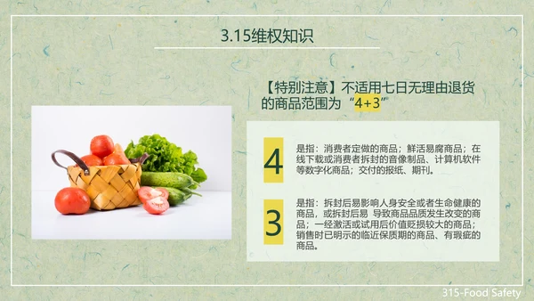 315关注食品安全营养早餐PPT模板