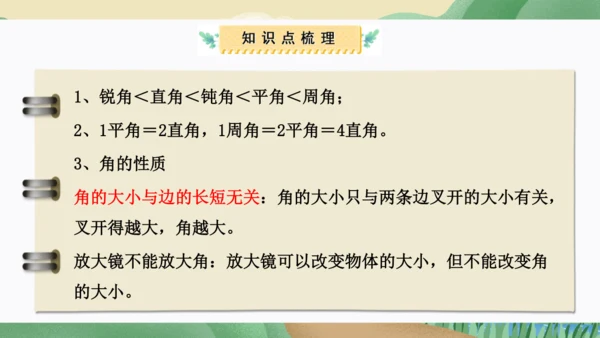 第三单元：角的度量（单元复习课件）人教版四年级数学上册(共35张PPT)
