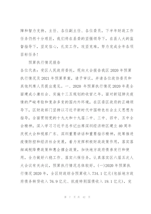 预算执行情况报告.docx