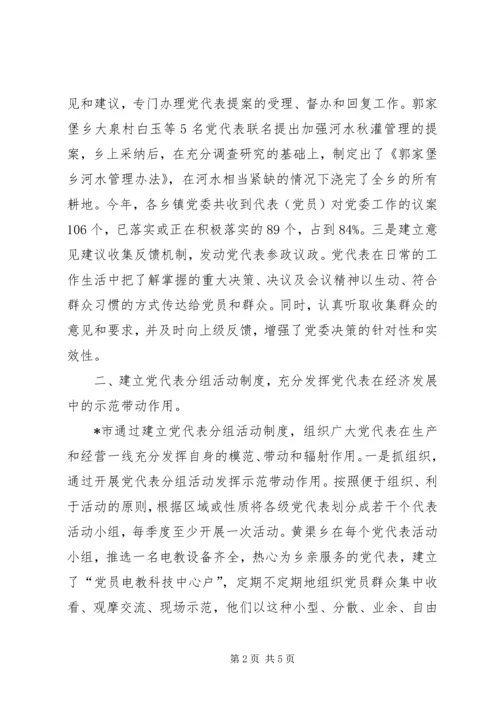 积极探索党代会发挥党代表作用的有效途径.docx