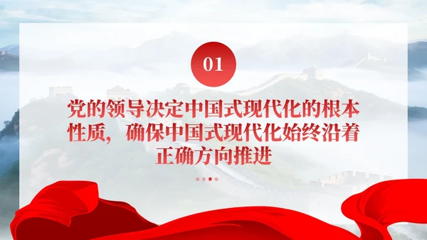 党建毫不动摇坚持党对中国式现代化的领导党课课件PPT