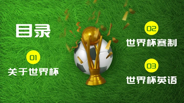 实景现代足球世界杯主题科普PPT模板