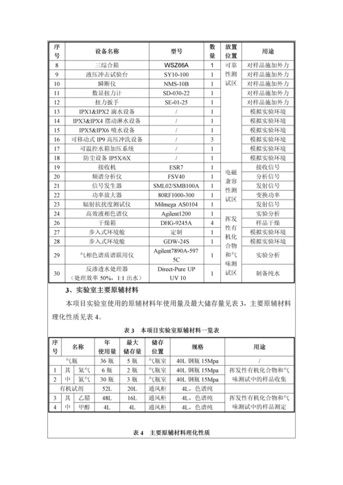 实验室建设项目环境评估报告表.docx