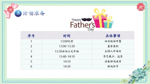 父亲节活动策划推广通用PPT模板