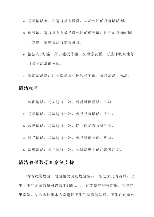 卫生间深度清洁解决方案