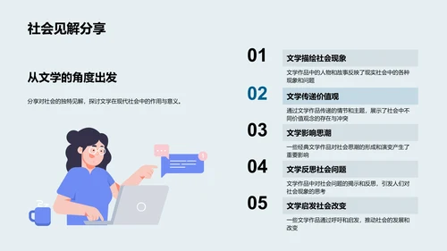 文学研究开题答辩PPT模板