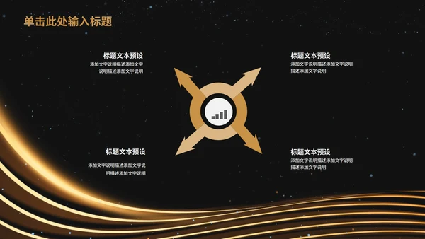 黑金年终总结汇报大会PPT模板