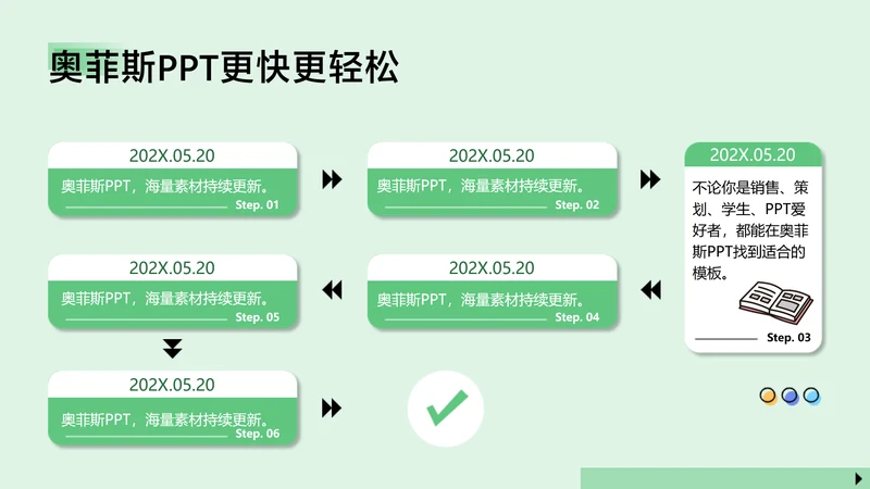 简约风总分关系6项PPT图文页