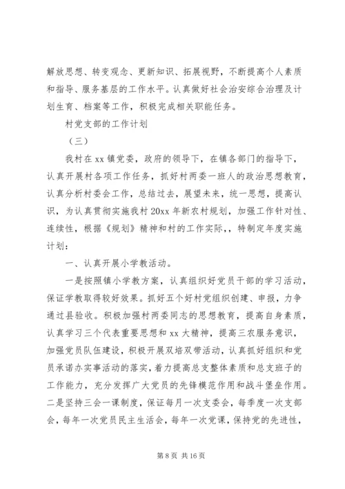 村党支部工作计划 (2).docx