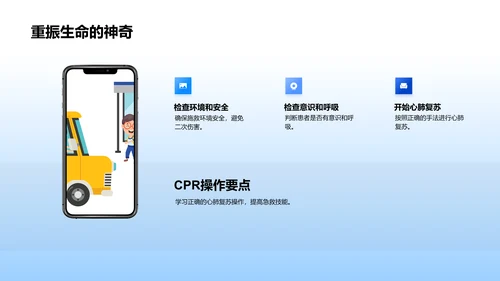 急救知识讲座PPT模板