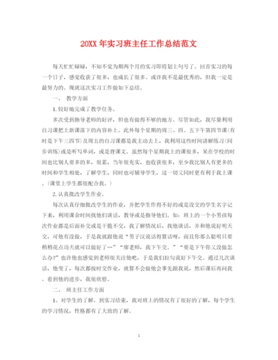 精编之实习班主任工作总结范文.docx