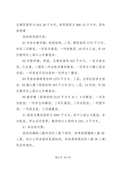 第一篇：关于党政机关办公用房清理的自查报告 (2).docx