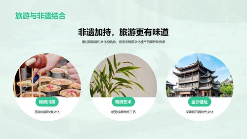 绿色现代成都旅游创新策划PPT模板