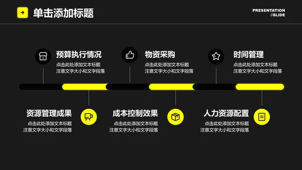 黑白光感商务风格发布会通用PPT演示模板