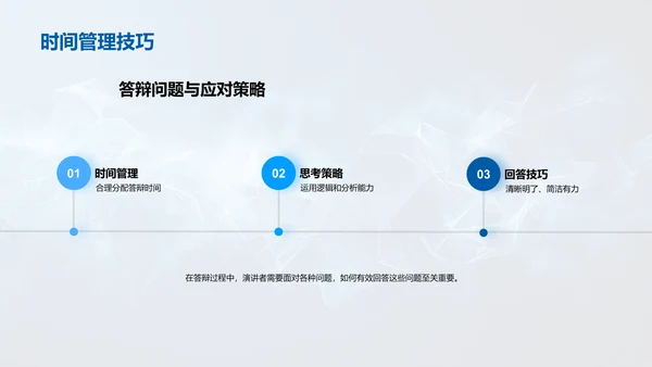 答辩技巧解析PPT模板