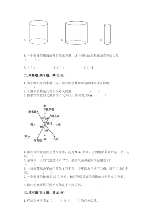 小升初数学期末测试卷（考点精练）.docx