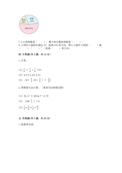 人教版六年级上册数学期末检测卷精品（完整版）.docx