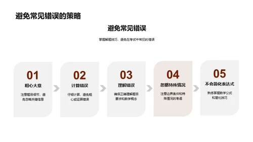 初三数学应考秘籍