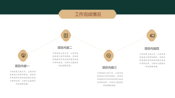 墨绿色简约中国风人资行政工作总结PPT主题