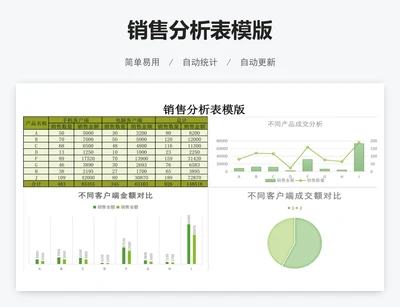 销售分析表模版