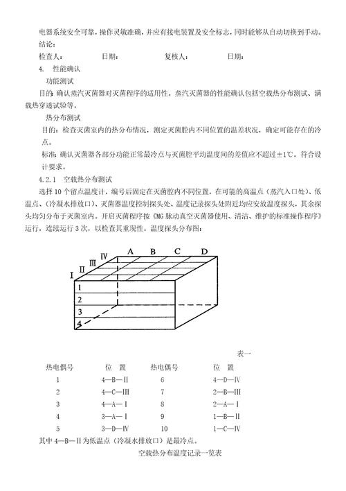 纯蒸汽灭菌柜验证报告