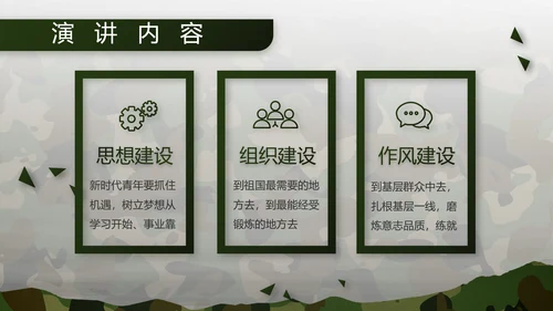 迷彩风部队军事工作总结汇报PPT