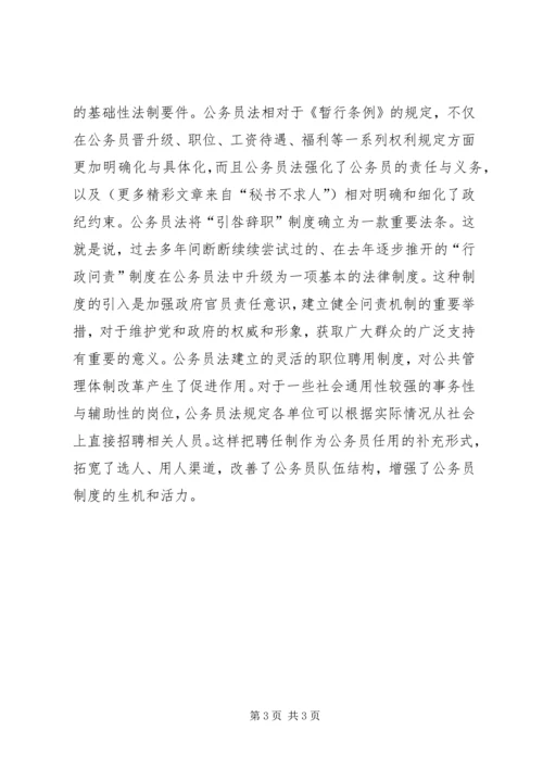 学习《公务员法》心得体会 (10).docx