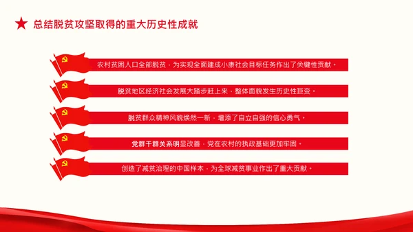 在全国脱贫攻坚总结表彰大会上的讲话伟大的脱贫攻坚精神PPT
