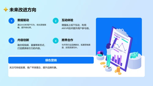蓝色卡通风通用行业营销路演方案PPT主题