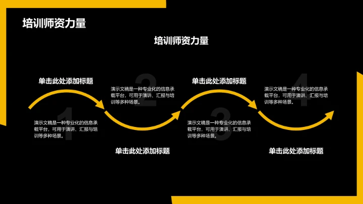 黄色商务风企业画册PPT模板