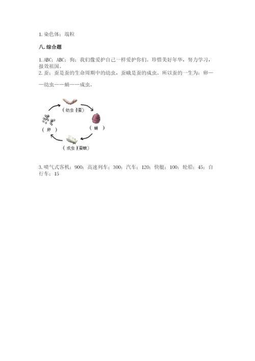 教科版小学科学三年级下册 期末测试卷【名师系列】.docx