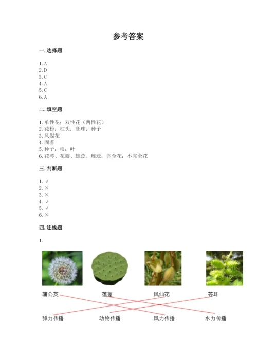 科学四年级下册第一单元植物的生长变化测试卷附完整答案【易错题】.docx