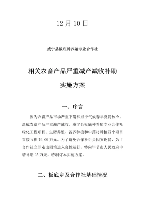 威宁县板底种养殖专业合作社实施专项方案.docx