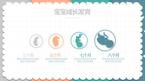 精美卡通可爱拼色风格母婴婴儿护理动态PPT